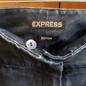 Express Editor Jeans  Dark Blue No Size